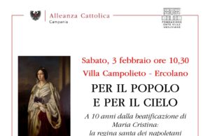 A Villa Campolieto saranno esposte le reliquie della Regina Beata Maria Cristina