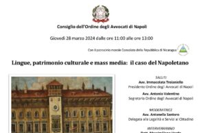 Convegno sulla lingua napoletana al Tribunale di Napoli: “Tuteliamo la nostra cultura con le nuove generazioni”