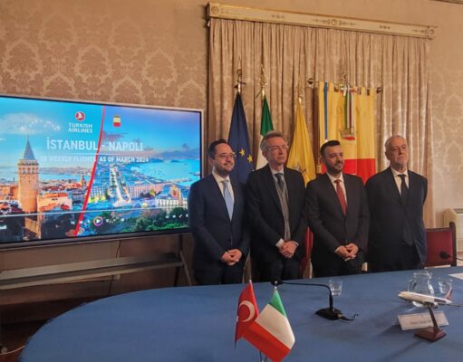 Turkish Airlines ha incrementato del 50% i voli diretti tra Napoli e la Turchia: “Credo molto in questa città”