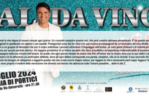 Sal da Vinci in concerto il 5 luglio alla Reggia di Portici per i bambini malati