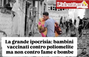 La grande ipocrisia: in Palestina bambini vaccinati contro poliomelite ma non contro fame e bombe