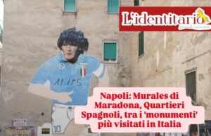 Il Murales di Maradona nei Quartieri Spagnoli: tra le mete più visitate d’Italia dopo il Colosseo. Battuti gli Uffizi e Pompei