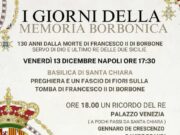 Neoborbonici: il ricordo di Francesco II a Santa Chiara e un regalo al re di Spagna a Napoli in queste ore