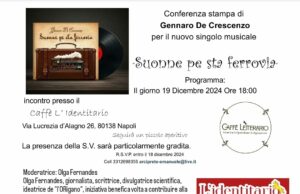 Presentazione del nuovo singolo di Gennaro De Crescenzo: “Suonne pe sta ferrovia”