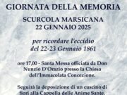 GIORNATA DELLA MEMORIA” A SCURCOLA MARSICANA 22 GENNAIO 2025