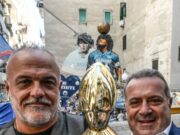 S.Gennaro d’oro a Natale al Largo Maradona. L’Avvocato Pisani e autore Flaminio: ‘Omaggio a due cuori Napoli’
