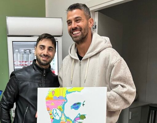 Spinazzola omaggiato dall’arte: il capolavoro di Ivano Nobile celebra il legame con Napoli