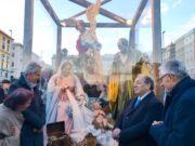 La Natività a grandezza naturale in piazza Municipio fino all’8 gennaio